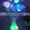 Color changing fiber optic flower vase lights, xmas decoration flower lights supplies