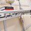 Long size frech style marble console table with stainless steel