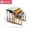 Colorful set of 4 nesting table new carative MDF wood coffee table with glossy painting end table wholesale