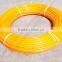 abrasion resistance pvc medicine tube coiled hose 6mm*4mm yellow used for pneumatic