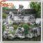 Factory design large outdoor artificial fiberglass decoration waterfall rocks for gardens