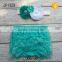 Baby's two piece set fabric flower lace headband and lace shorts