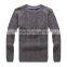 Men's cotton sweater grey pollover sweaters
