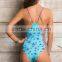 ladies sea star print one-piece swimwear