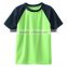 Bulk new model fashion custom kids raglan sleeve sport dry fit polyester t shirt