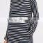 Runwaylover EY2370B Long Style 2017 Ladies Fashion Stripe Loose Blouse