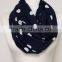 White on Navy Blue Polka Infinity scarf, Circle scarf, Loop scarf, scarves, spring - fall - winter fashion