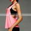 New design custom polyester light color workout lady yoga tank tops