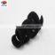 Black elastic hook and loop fastening tape straps