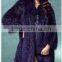 YR573 Euro Style Luxury Genuine Silver Fox Fur Overcoat