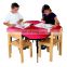 Unfinished kids furniture solid wood kindergarten tables and chairs