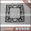 Black decorative wrought iron picture frame, rubber feet( tile sold separately)
