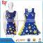Customized order cheerleading uniforms sexy pom-pom girl glee costume navy outfit