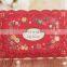 New Greeting Card 6021 Flower Embossed Red Laser Cut Wedding Invitation Cards