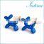 Lovely Blue Balloon Dog Men Shirt Novelty Cufflinks