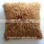 16" Mongolian Tibet Lamb fur Pillow Cushion Rust Red Fashion Home Decorative