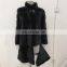 2017 new style fur suppliers lady's wholesale mink fur coat removable length and sleeve