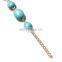 Summer Romantic Blue Beads Elegant Foot Bracelet For Women Wild Handmade Bead Chain Anklet Bracelets Fashion Gift