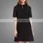 Latest Design Fashion Woman Dress High Quality Western Design Black MIdi Dress