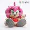 OEM cartoon pink doll big eyes cute cartoon doll toy
