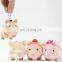 new 2016 pig family plush stuff toy key chain toys for kids