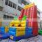 Inflatable climbing wall with obstacle course