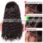 Peruvian hair lace wig curly wave remy hair preplucked full lace wig