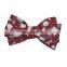 100% linen flowers printed custom bow tie