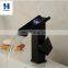 Bathroom ORB Antique Single Handle Sensor LED Waterfall Basin Faucet