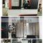 Horizontal cnc gang type lathe with slant bed and hydraulic chuck