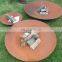 High quality rust corten steel bowl fire pits