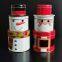 Set of three Christmas snowman santa claus Tin Box 3 layers gift tin