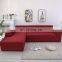 i@home home decor quality knitted plain full stretch sectional l shaped sofa cover slipcover protect