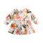 Girls Dress Autumn and Winter Female Treasure Children's Clothing Children's Spring Baby Skirt Floral Long Sleeve Europe