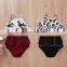 Toddler Newborn Baby Kid Girls Flower Clothes Set infant Summer Vest T shirt Top + Ruffles Bloomers Shorts Outfits