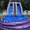 Blow Up Waterslide Commercial Inflatable Purple Marble Water Slides With Pool