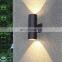 Outdoor led wall light modern simple outdoor waterproof wall light aluminum double head up and down