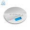 Round Stainless Steel 5Kg Portable Electronic Digital LCD Kitchen Food Scale