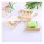 6Pcs Natural Bamboo Soap Dish Wood Soap Dish Bathroom Shower Bamboo Tray Storage Holder Plate