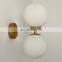 America Iron Street Light Oriental Lamp the Room Glass Ball Copper Wall Lamp