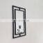 Modern Luxury Rectangle Shape Hotel Bathroom Mirrors Decorative Antique Black Wall Mirror On Sale