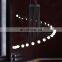 2021 Modern Nordic Pendant Light 16 Black Tube Chandelier Living Room Stair Hanging Lamps Decor Luminaries
