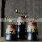 Classical fambe decorative porcelain ceramic storage jar with copper lid