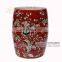Beautiful Chinese Flower And Bird Stool Ceramic Furniture For Shoe Store Decoration