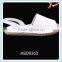 Latest ladies white snake print PU upper simple flat slippers shoes and straw sandals