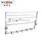 Wesda 90 degree rotation bathroom wall towel shelf with hooks A0107