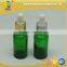 20ml personal care green glass essential oil bottle with stopper