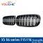 F15 F16 replacement carbon fiber car front bumper mesh grille for BMW X series X5 X6 2015+