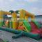 Jungle theme inflatable sport game fun city inflatable obstacle bouncer slide