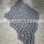 black granite cobblestones, granite cobble